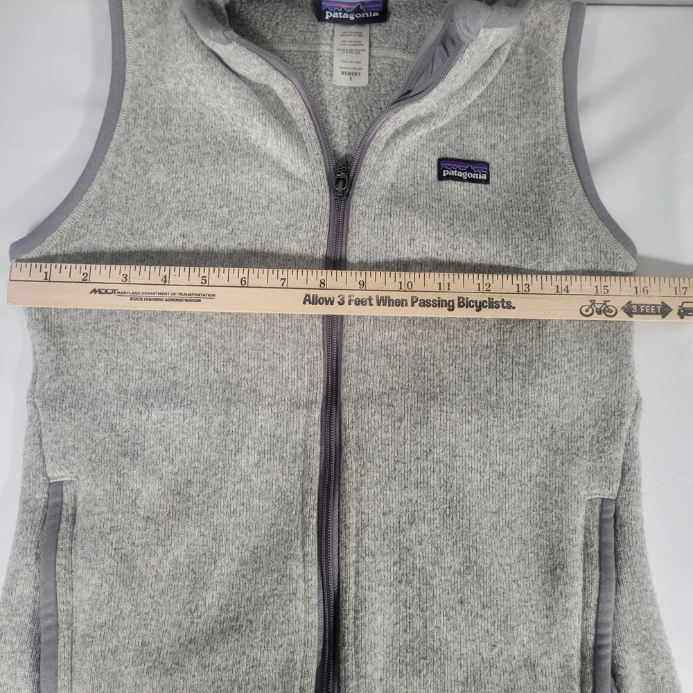 Patagonia Women's Heather Gray Better Sweater Fleece Vest - Picture 4 of 6